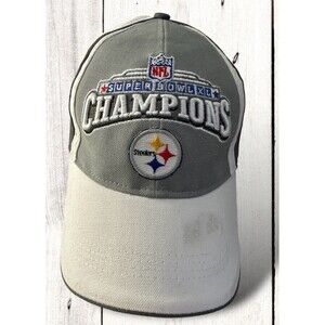 PITTSBURGH STEELERS 2005 Super Bowl Champions Adjustable Hat Cap White